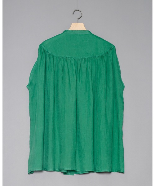 WHYTO.（ホワイト）の「「WHYTO. / ホワイト」ラミーギャザーチュニックブラウス"Ramie Gather Tunic Blouse"（シャツ/ブラウス・レディース・グリーン/イエロー/グレー/ブラック・38/36）」の18枚目の写真