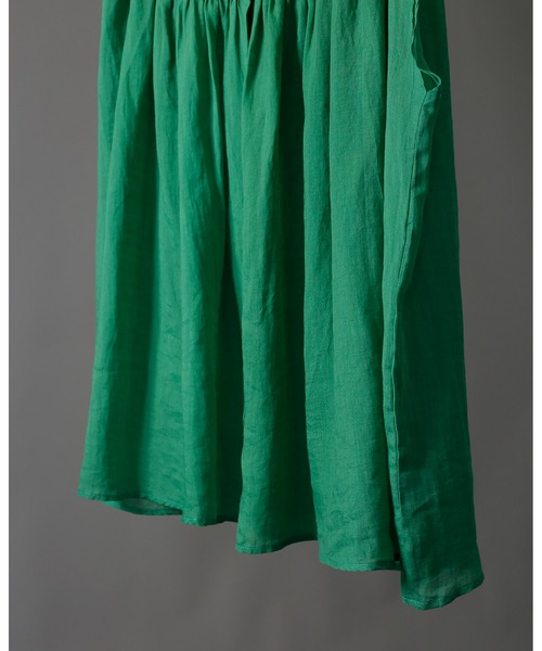WHYTO.（ホワイト）の「「WHYTO. / ホワイト」ラミーギャザーチュニックブラウス"Ramie Gather Tunic Blouse"（シャツ/ブラウス・レディース・グリーン/イエロー/グレー/ブラック・38/36）」の22枚目の写真