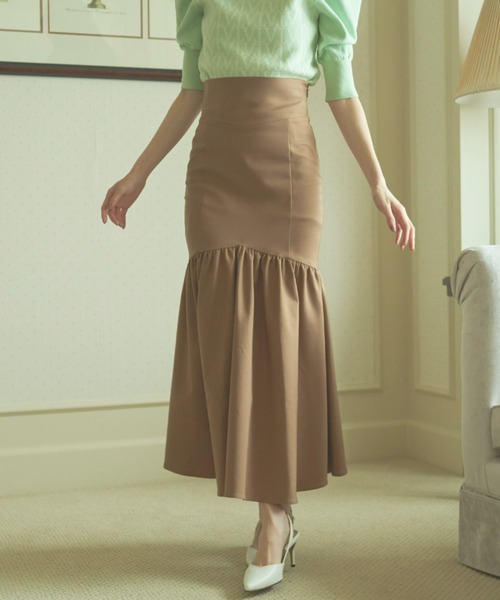 VIOLETTA（ヴィオレッタ）の「ハイウエストマーメイドスカート（スカート・レディース・ライトグリーン/ブラウン/ブラック・SMALL/MEDIUM）」の19枚目の写真
