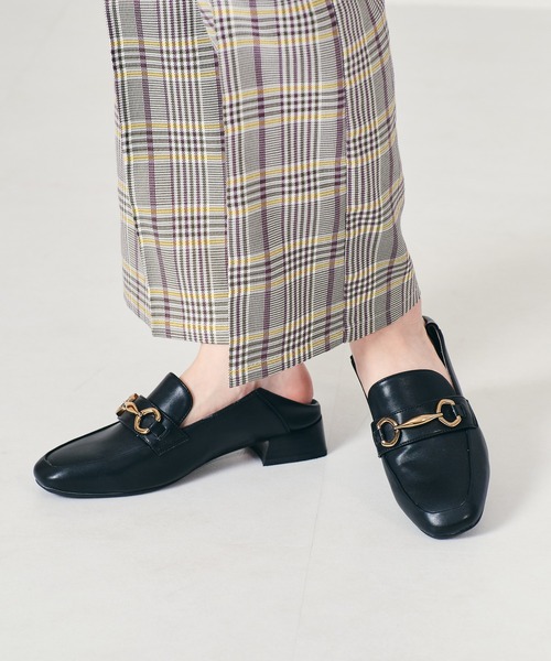 ORiental TRaffic（オリエンタルトラフィック）の「ビットモチーフバブーシュローファー/21105（ローファー・レディース・ホワイト/ブラック/ブラウン・40/38/39/41/42/35/36/37/34/33/43）」の7枚目の写真