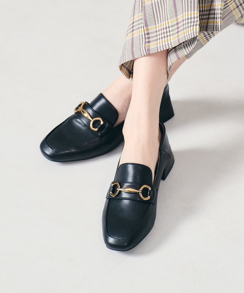 ORiental TRaffic（オリエンタルトラフィック）の「ビットモチーフバブーシュローファー/21105（ローファー・レディース・ホワイト/ブラック/ブラウン・40/38/39/41/42/35/36/37/34/33/43）」の5枚目の写真