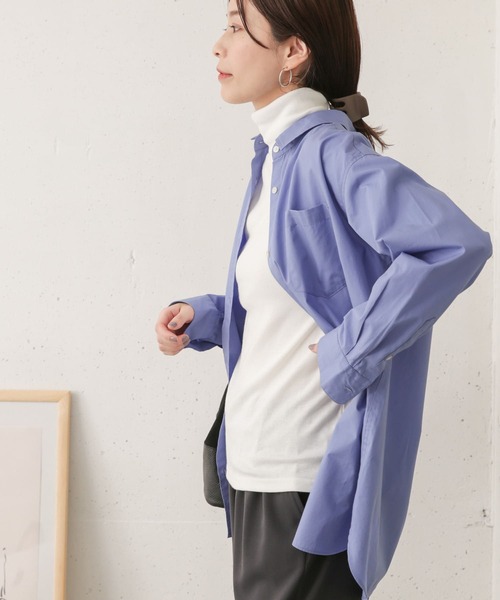 URBAN RESEARCH DOORS（アーバンリサーチドアーズ）の「タートルネックカットソー（Tシャツ/カットソー・レディース・オフホワイト/ベージュ系その他/ブラック・ONE）」の6枚目の写真