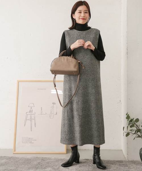 URBAN RESEARCH DOORS（アーバンリサーチドアーズ）の「タートルネックカットソー（Tシャツ/カットソー・レディース・オフホワイト/ベージュ系その他/ブラック・ONE）」の17枚目の写真