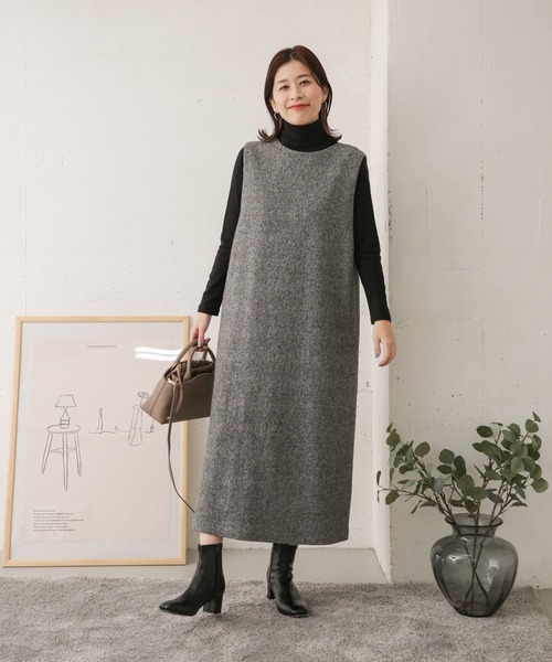 URBAN RESEARCH DOORS（アーバンリサーチドアーズ）の「タートルネックカットソー（Tシャツ/カットソー・レディース・オフホワイト/ベージュ系その他/ブラック・ONE）」の18枚目の写真