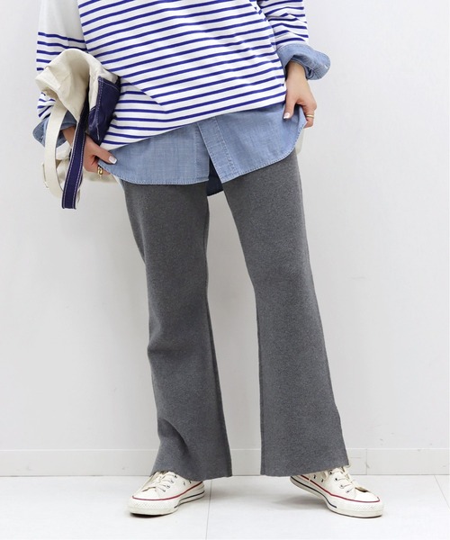JOURNAL STANDARD（ジャーナルスタンダード）の「コットンカシミヤスムースパンツ◆2（その他パンツ・レディース・ブラック/グレー・FREE）」の2枚目の写真