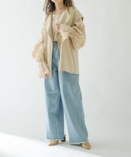 mystic（ミスティック）の「ポンチジレ（ベスト・レディース・ブラック/ベージュ・FREE）」の6枚目の写真