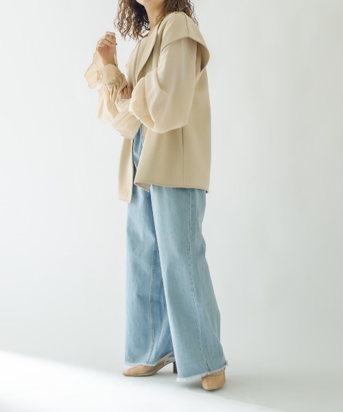 mystic（ミスティック）の「ポンチジレ（ベスト・レディース・ブラック/ベージュ・FREE）」の7枚目の写真