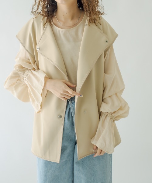 mystic（ミスティック）の「ポンチジレ（ベスト・レディース・ブラック/ベージュ・FREE）」の4枚目の写真