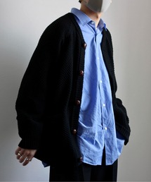 y/m by れぽすけ | ビックポケットルーズカーデ(カーディガン/ボレロ)