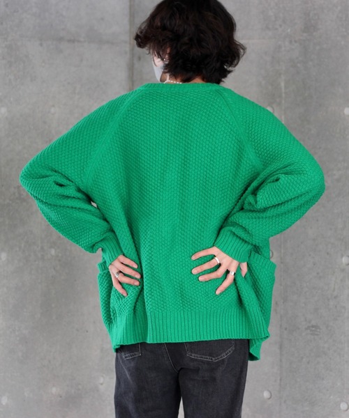 y/m by れぽすけ（イムバイレポスケ）の「ビックポケットルーズカーデ（カーディガン/ボレロ・メンズ・ブラック/イエロー/グリーン/アイボリー・MEDIUM/LARGE）」の8枚目の写真