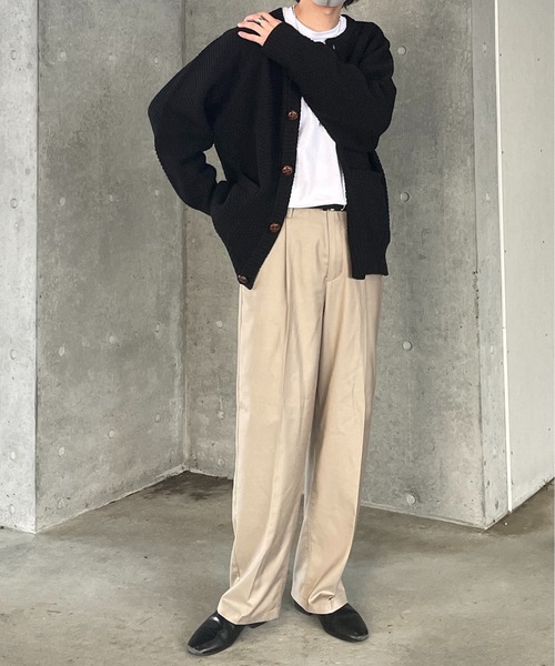 y/m by れぽすけ（イムバイレポスケ）の「ビックポケットルーズカーデ（カーディガン/ボレロ・メンズ・ブラック/イエロー/グリーン/アイボリー・MEDIUM/LARGE）」の19枚目の写真