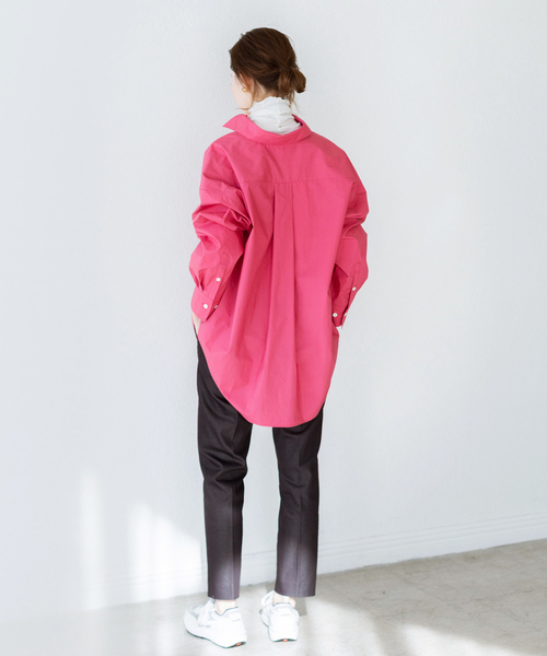 IENA（イエナ）の「シャンブレーサテンストレッチパンツ◆（その他パンツ・レディース・ブラック/パープル/ブルー系その他/ブルー/イエロー・34/40/38/36/32/T38）」の12枚目の写真