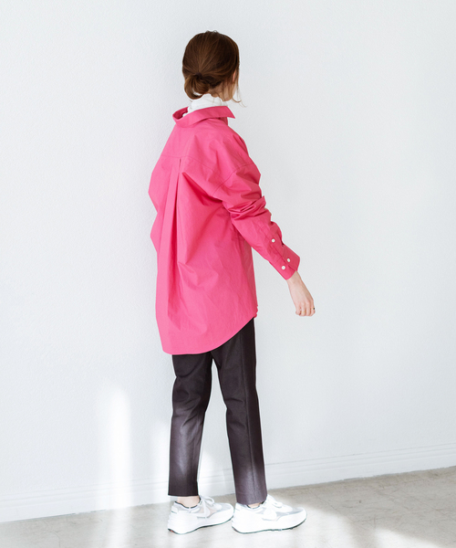 IENA（イエナ）の「シャンブレーサテンストレッチパンツ◆（その他パンツ・レディース・ブラック/パープル/ブルー系その他/ブルー/イエロー・34/40/38/36/32/T38）」の13枚目の写真