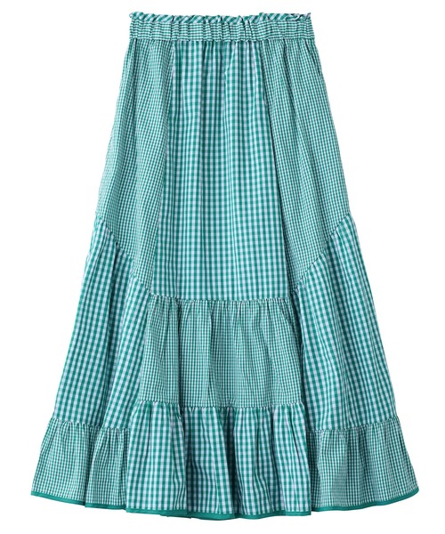 MILKFED.（ミルクフェド）の「GINGHAM PATCHWORK SKIRT