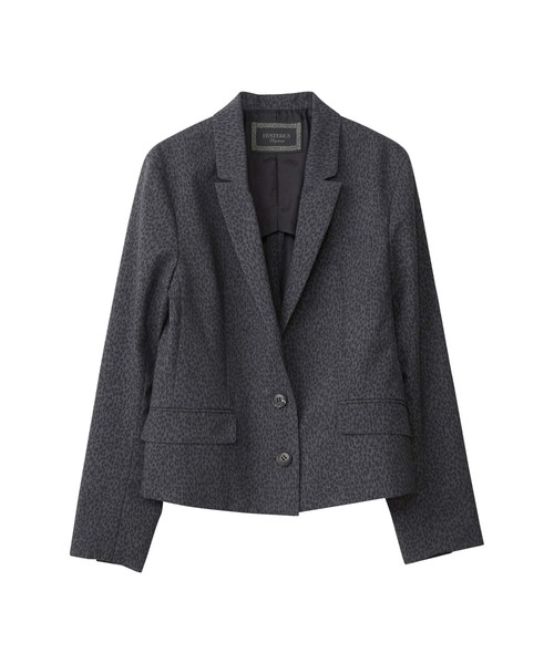 HYSTERIC GLAMOUR（ヒステリックグラマー）の「LEO柄 2ツ釦ジャケット（テーラードジャケット・レディース・ベージュ/チャコール・FREE）」の2枚目の写真