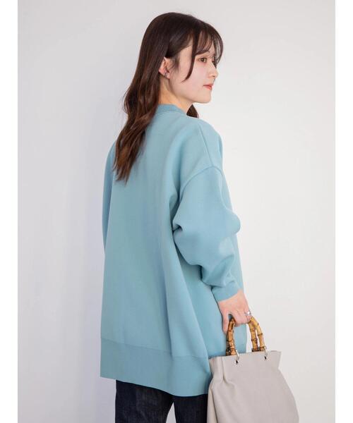 Green Parks(グリーンパークス)の「Bigサイズニットカーディガン*(カーディガン/ボレロ・レディース・サックスブルー/グリーン/ピンクベージュ・FREE)」の18枚目の写真