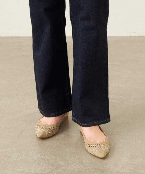 LE TALON（ルタロン）の「ポインテッドサシメッシュフラット（その他シューズ・レディース・ベージュ/ネイビー/ピンク/グリーン・23cm/23.5cm/24cm/24.5cm/22.5cm/22cm/25cm/25.5cm）」の19枚目の写真