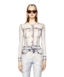 DIESEL | レディース トップス 長袖 セカンドスキン トロンプルイユ(Tシャツ/カットソー)