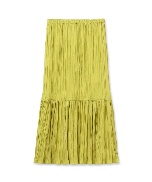 UNTITLED（アンタイトル）の「◆【STORYweb掲載】ワッシャー ティアードスカート（スカート・レディース・ダークブラウン/ブラック/ナチュラル/黄緑系・48/42/00/01/02/03/04/44）」の5枚目の写真