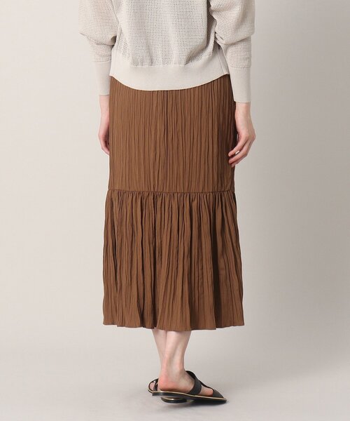 UNTITLED（アンタイトル）の「◆【STORYweb掲載】ワッシャー ティアードスカート（スカート・レディース・ダークブラウン/ブラック/ナチュラル/黄緑系・48/42/00/01/02/03/04/44）」の14枚目の写真