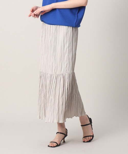 UNTITLED（アンタイトル）の「◆【STORYweb掲載】ワッシャー ティアードスカート（スカート・レディース・ダークブラウン/ブラック/ナチュラル/黄緑系・48/42/00/01/02/03/04/44）」の16枚目の写真