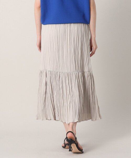 UNTITLED（アンタイトル）の「◆【STORYweb掲載】ワッシャー ティアードスカート（スカート・レディース・ダークブラウン/ブラック/ナチュラル/黄緑系・48/42/00/01/02/03/04/44）」の17枚目の写真