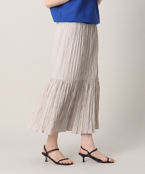 UNTITLED（アンタイトル）の「◆【STORYweb掲載】ワッシャー ティアードスカート（スカート・レディース・ダークブラウン/ブラック/ナチュラル/黄緑系・48/42/00/01/02/03/04/44）」の18枚目の写真