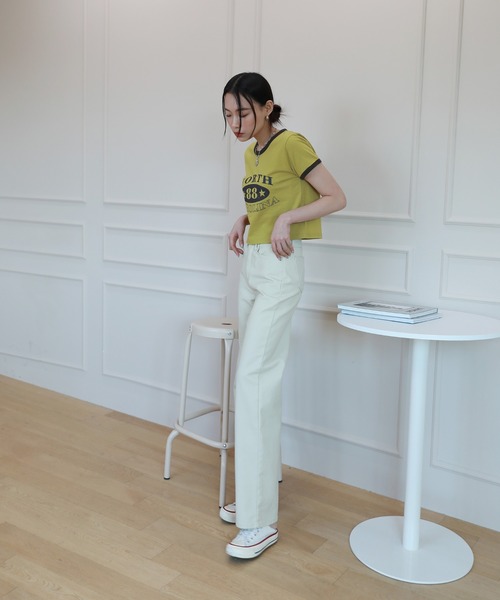 by muni:r(バイ ムニール)の「コーティングハイウエストワイドクリームパンツ(その他パンツ・レディース・クリーム・SMALL/MEDIUM)」の18枚目の写真