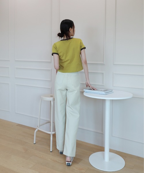 by muni:r(バイ ムニール)の「コーティングハイウエストワイドクリームパンツ(その他パンツ・レディース・クリーム・SMALL/MEDIUM)」の19枚目の写真