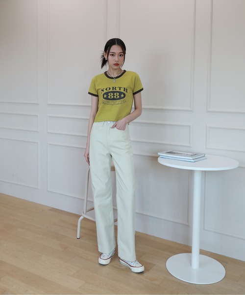 by muni:r(バイ ムニール)の「コーティングハイウエストワイドクリームパンツ(その他パンツ・レディース・クリーム・SMALL/MEDIUM)」の21枚目の写真