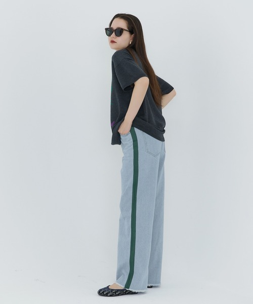 スーパー ローライズ ストレート デニムパンツ TINA：JOJUN スーパー ローライズ ストレート デニムパンツ TINA：JOJUN
