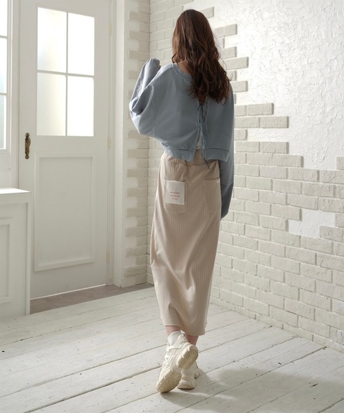 t a r o s u（タロス）の「flasher knit skirt/フラッシャーニットスカート（スカート・レディース・ベージュ/ブラウン/ピンク・フリー）」の16枚目の写真