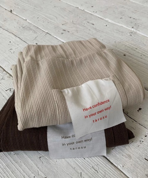 t a r o s u（タロス）の「flasher knit skirt/フラッシャーニットスカート（スカート・レディース・ベージュ/ブラウン/ピンク・フリー）」の17枚目の写真