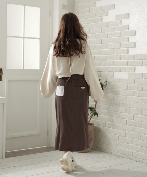 t a r o s u（タロス）の「flasher knit skirt/フラッシャーニットスカート（スカート・レディース・ベージュ/ブラウン/ピンク・フリー）」の21枚目の写真