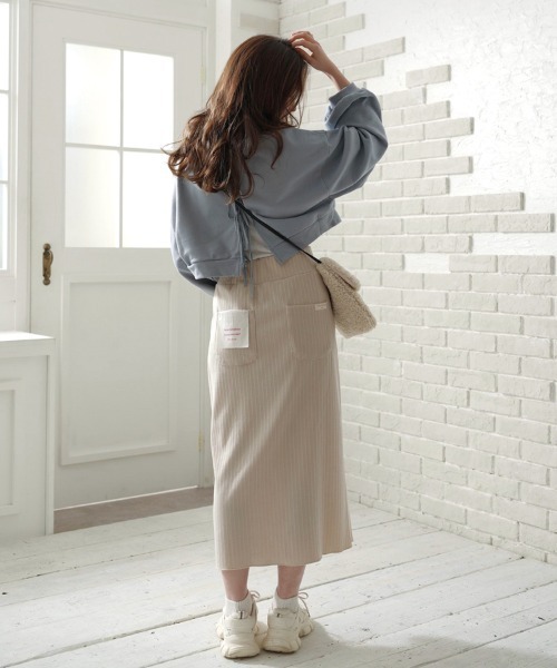 t a r o s u（タロス）の「flasher knit skirt/フラッシャーニットスカート（スカート・レディース・ベージュ/ブラウン/ピンク・フリー）」の22枚目の写真