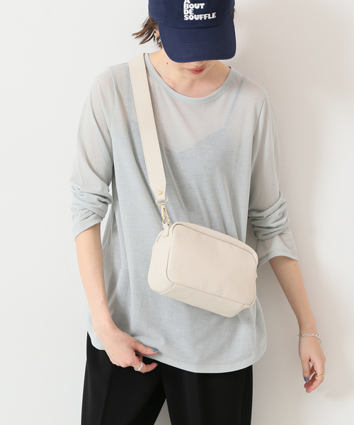 SLOBE IENA（スローブイエナ）の「シアープルオーバー◆（Tシャツ/カットソー・レディース・アイボリー/エメラルドブルー/ホワイト・FREE）」の3枚目の写真