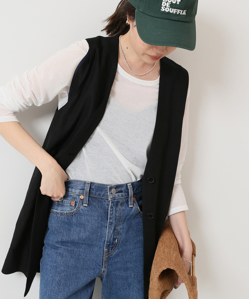 SLOBE IENA（スローブイエナ）の「シアープルオーバー◆（Tシャツ/カットソー・レディース・アイボリー/エメラルドブルー/ホワイト・FREE）」の7枚目の写真