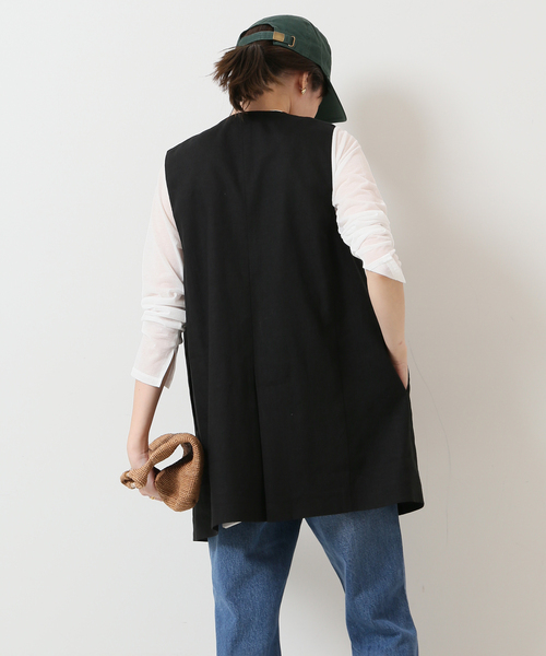 SLOBE IENA（スローブイエナ）の「シアープルオーバー◆（Tシャツ/カットソー・レディース・アイボリー/エメラルドブルー/ホワイト・FREE）」の10枚目の写真