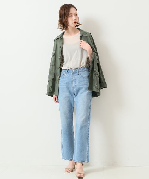 SLOBE IENA（スローブイエナ）の「シアープルオーバー◆（Tシャツ/カットソー・レディース・アイボリー/エメラルドブルー/ホワイト・FREE）」の16枚目の写真