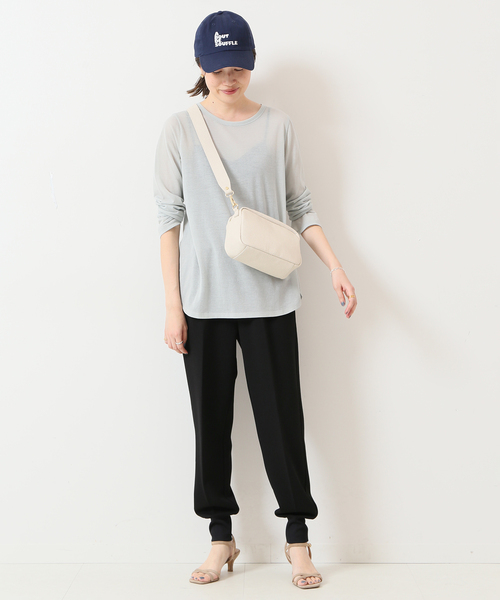 SLOBE IENA（スローブイエナ）の「シアープルオーバー◆（Tシャツ/カットソー・レディース・アイボリー/エメラルドブルー/ホワイト・FREE）」の17枚目の写真