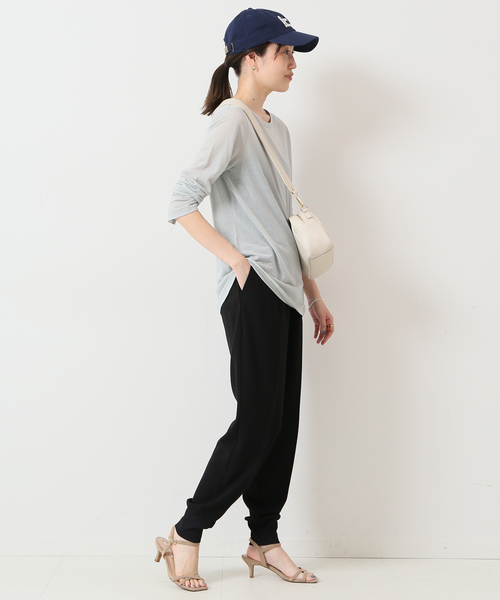 SLOBE IENA（スローブイエナ）の「シアープルオーバー◆（Tシャツ/カットソー・レディース・アイボリー/エメラルドブルー/ホワイト・FREE）」の18枚目の写真