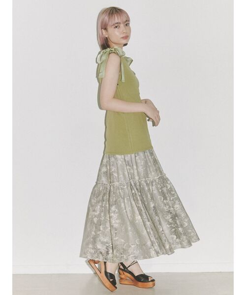 merry jenny（メリージェニー）の「fog lace sheer tiered skirt（スカート・レディース・ブラウン/ベージュ・FREE）」の21枚目の写真