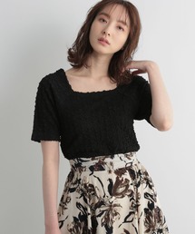 Andemiu | シャーリングスクエアプルオーバー275236(Tシャツ/カットソー)