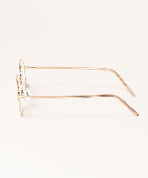 DouDou(ドゥドゥ)の「細フレームメガネ2(メガネ・レディース・ブラック/ベージュ・FREE)」の4枚目の写真