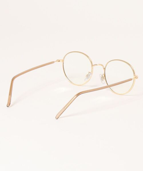 DouDou(ドゥドゥ)の「細フレームメガネ2(メガネ・レディース・ブラック/ベージュ・FREE)」の3枚目の写真