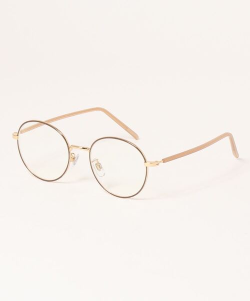 DouDou(ドゥドゥ)の「細フレームメガネ2(メガネ・レディース・ブラック/ベージュ・FREE)」の6枚目の写真