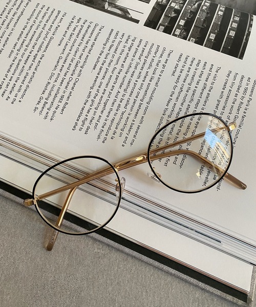 DouDou(ドゥドゥ)の「細フレームメガネ2(メガネ・レディース・ブラック/ベージュ・FREE)」の7枚目の写真