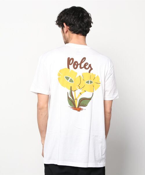 POLeR OUTDOOR STUFF（ポーラーアウトドアスタッフ）の「POLeR OUTDOOR STUFF/ポーラーアウトドアスタッフ　BLOSSOM TEE ブラッサムティー　Tシャツ（Tシャツ/カットソー・メンズ・ホワイト/ブラック・LARGE/X-LARGE）」の5枚目の写真