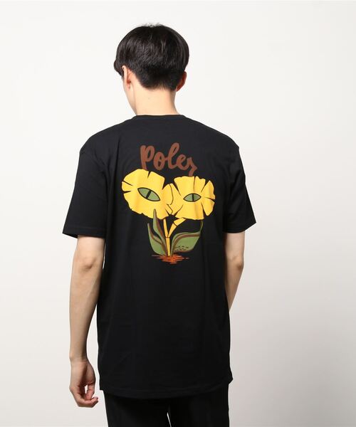 POLeR OUTDOOR STUFF（ポーラーアウトドアスタッフ）の「POLeR OUTDOOR STUFF/ポーラーアウトドアスタッフ　BLOSSOM TEE ブラッサムティー　Tシャツ（Tシャツ/カットソー・メンズ・ホワイト/ブラック・LARGE/X-LARGE）」の6枚目の写真