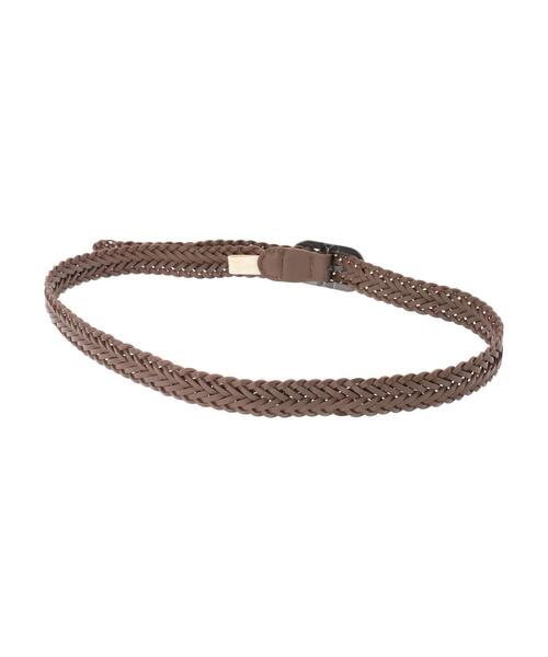 earth music&ecology（アースミュージックアンドエコロジー）の「【TGC着用】メッシュベルト（ベルト・レディース・ブラック/ブラウン・FREE）」の10枚目の写真